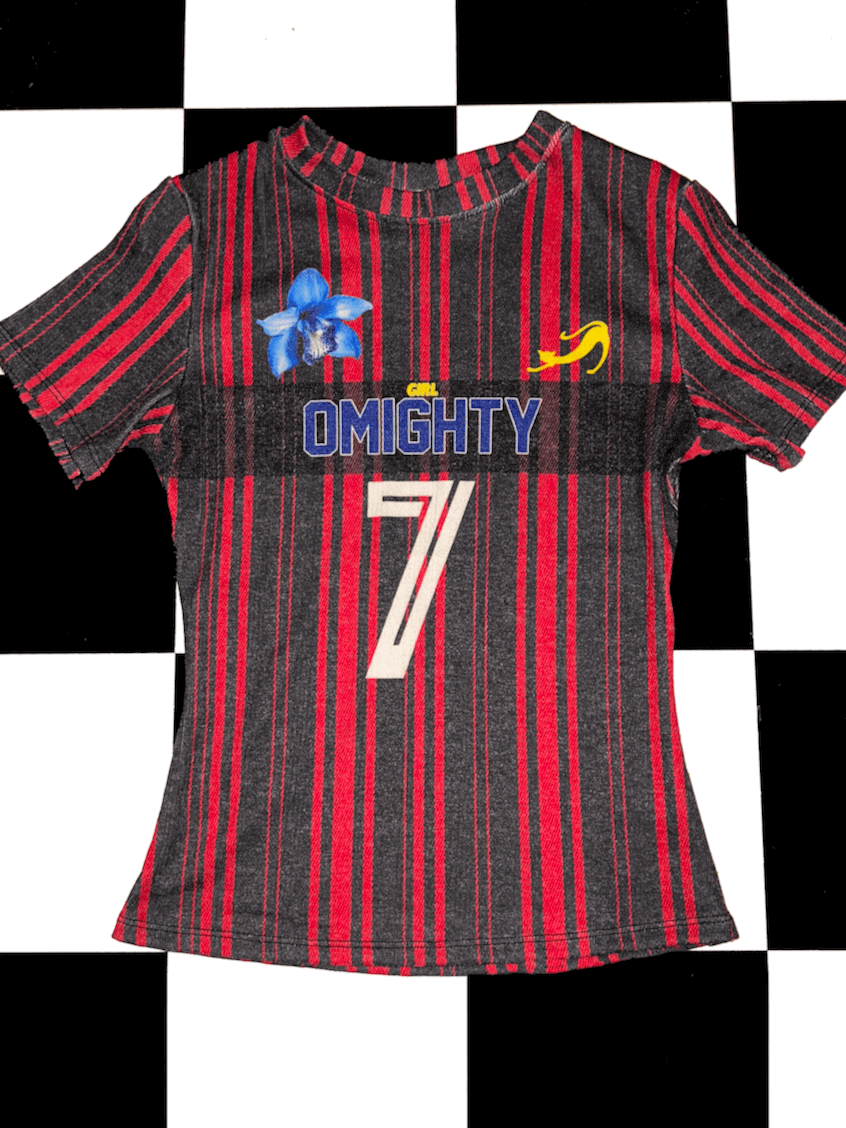 o'mighty NUMBER 7 POINTELLE TEE