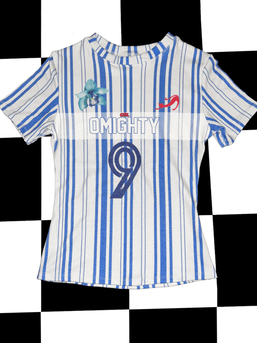 o'mighty NUMBER 9 POINTELLE TEE