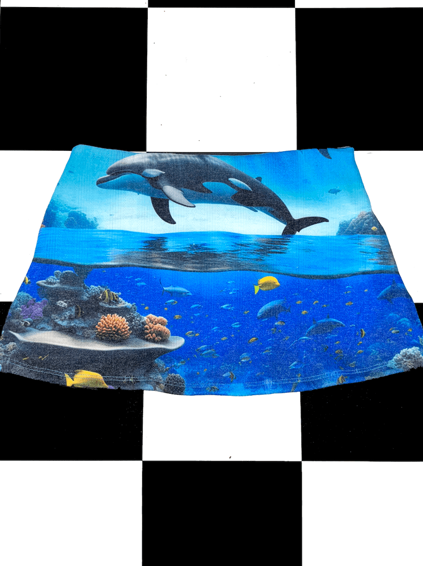o'mighty OCEAN POINTELLE MICRO SKIRT