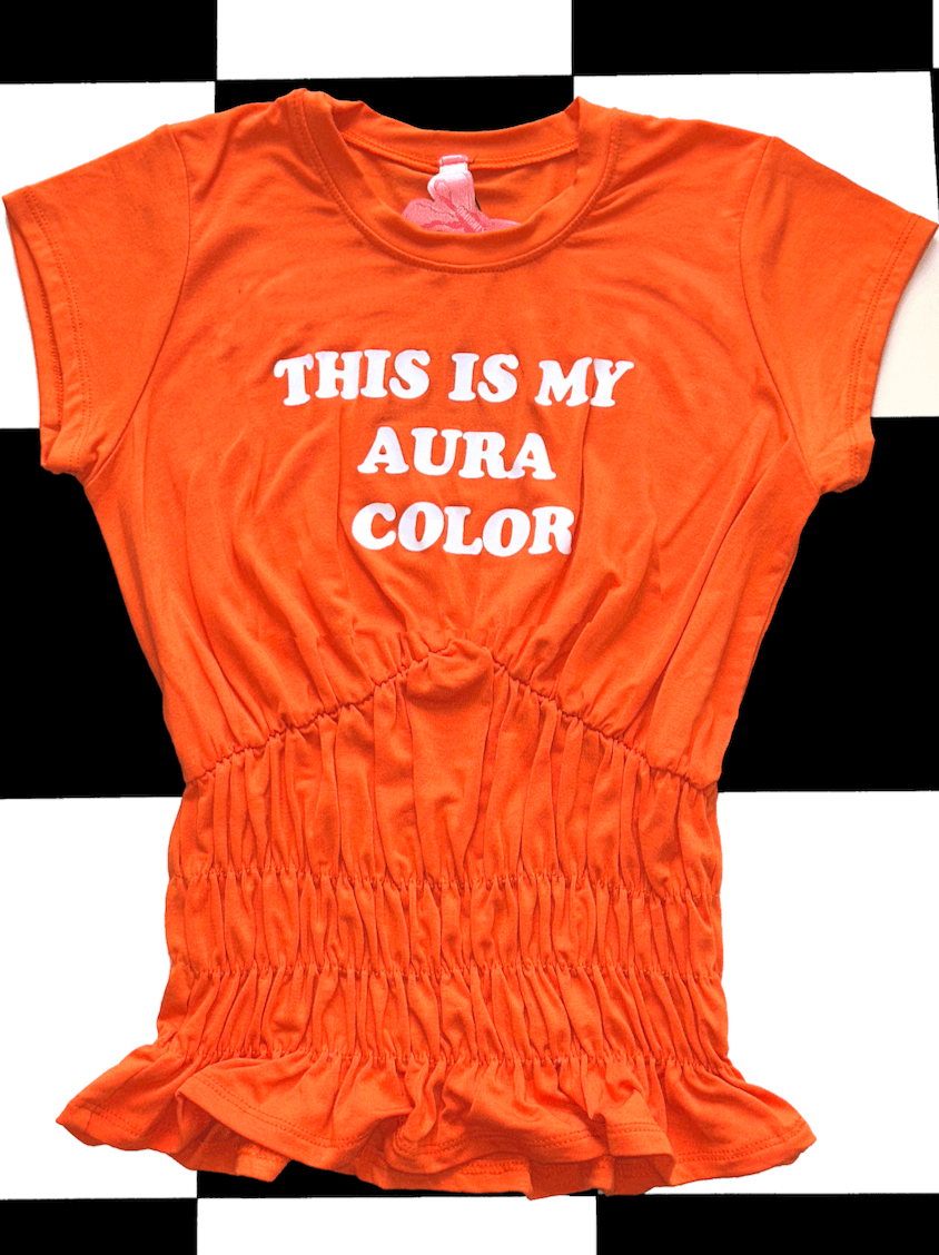 o'mighty ORANGE AURA SCRUNCHIE TEE