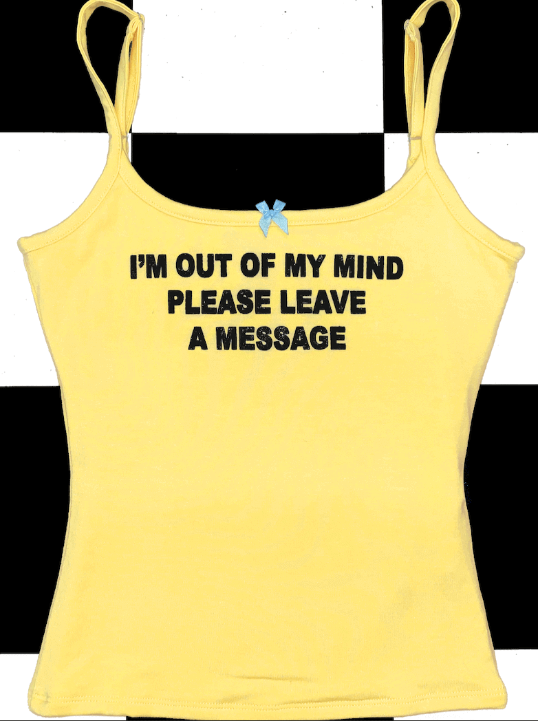 o'mighty OUT OF MY MIND FITTED CAMI IN BUTTER