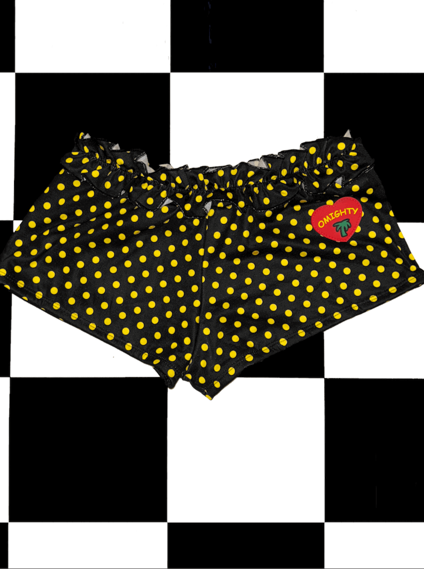 o'mighty PALMA POLKA SHORT IN BLACK