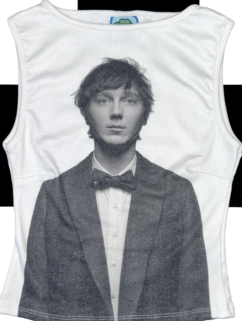 o'mighty PAUL DANO POINTELLE TOP IN WHITE