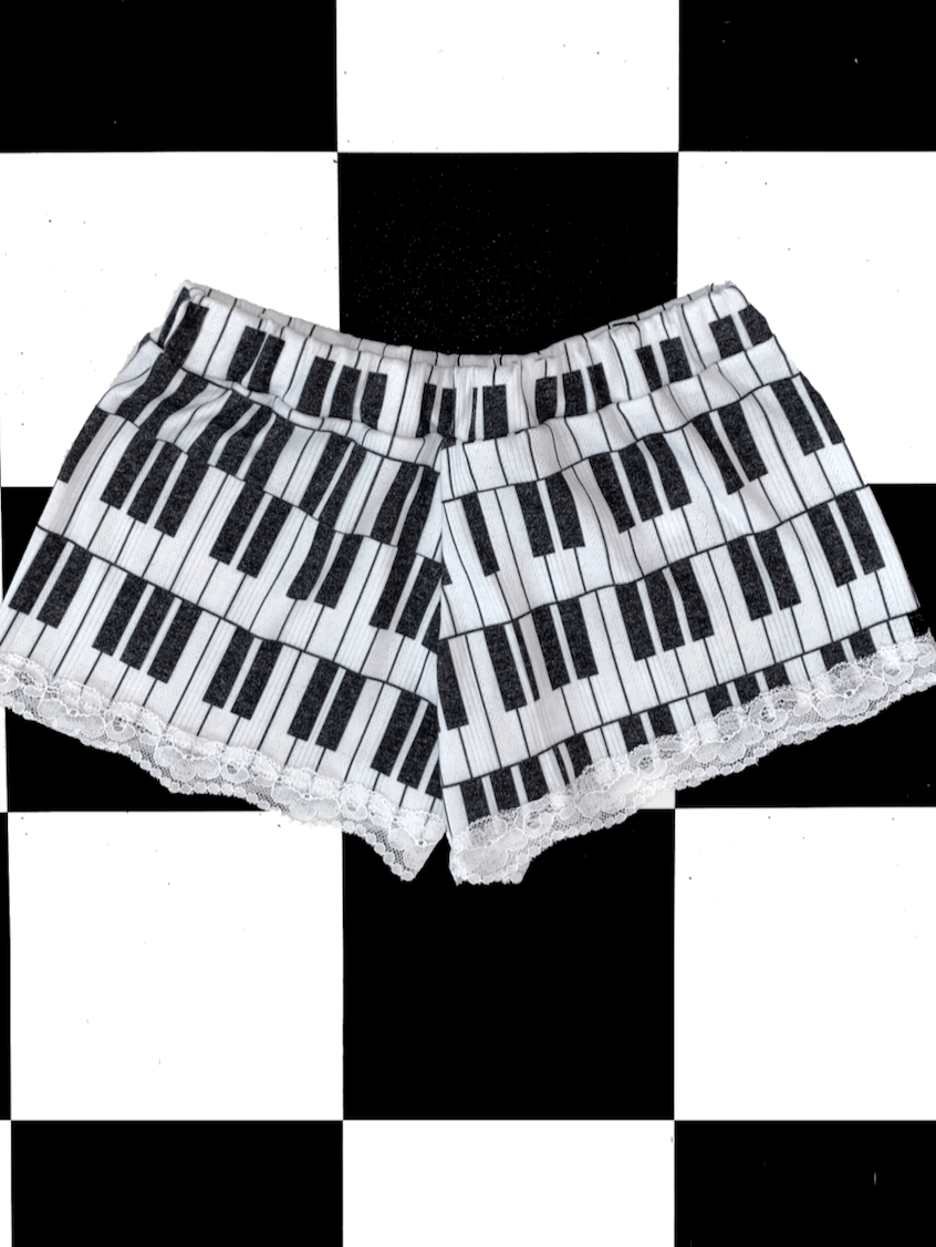 o'mighty PIANO POINTELLE BOY SHORT