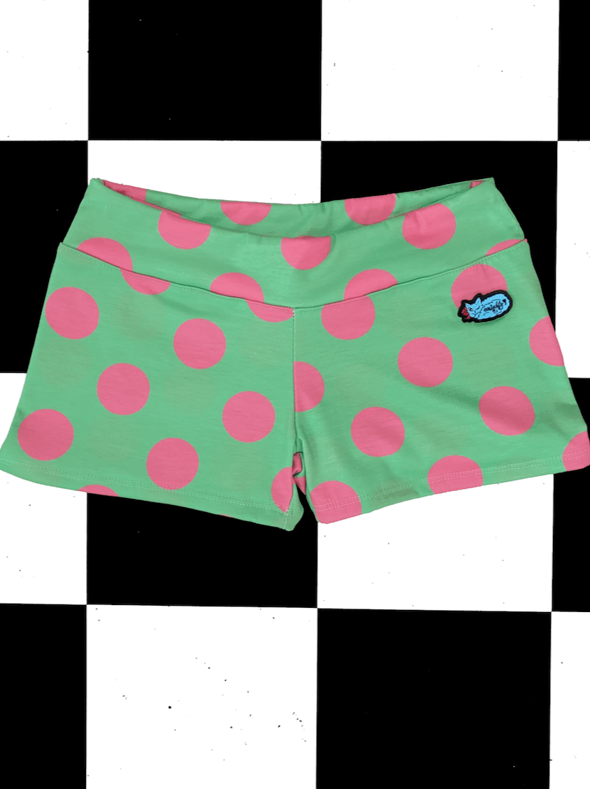 o'mighty POLKA BOYSHORT IN GREEN