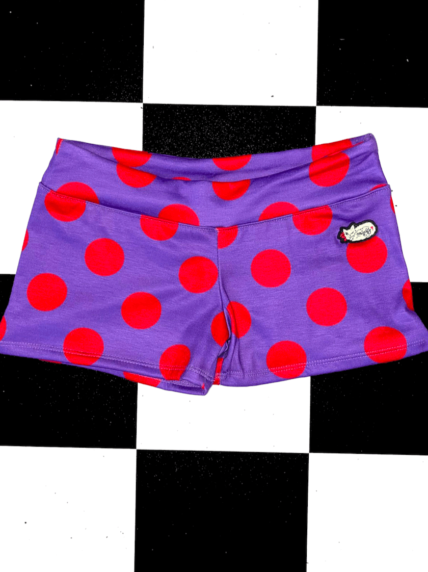 o'mighty POLKA BOYSHORT IN PURPLE