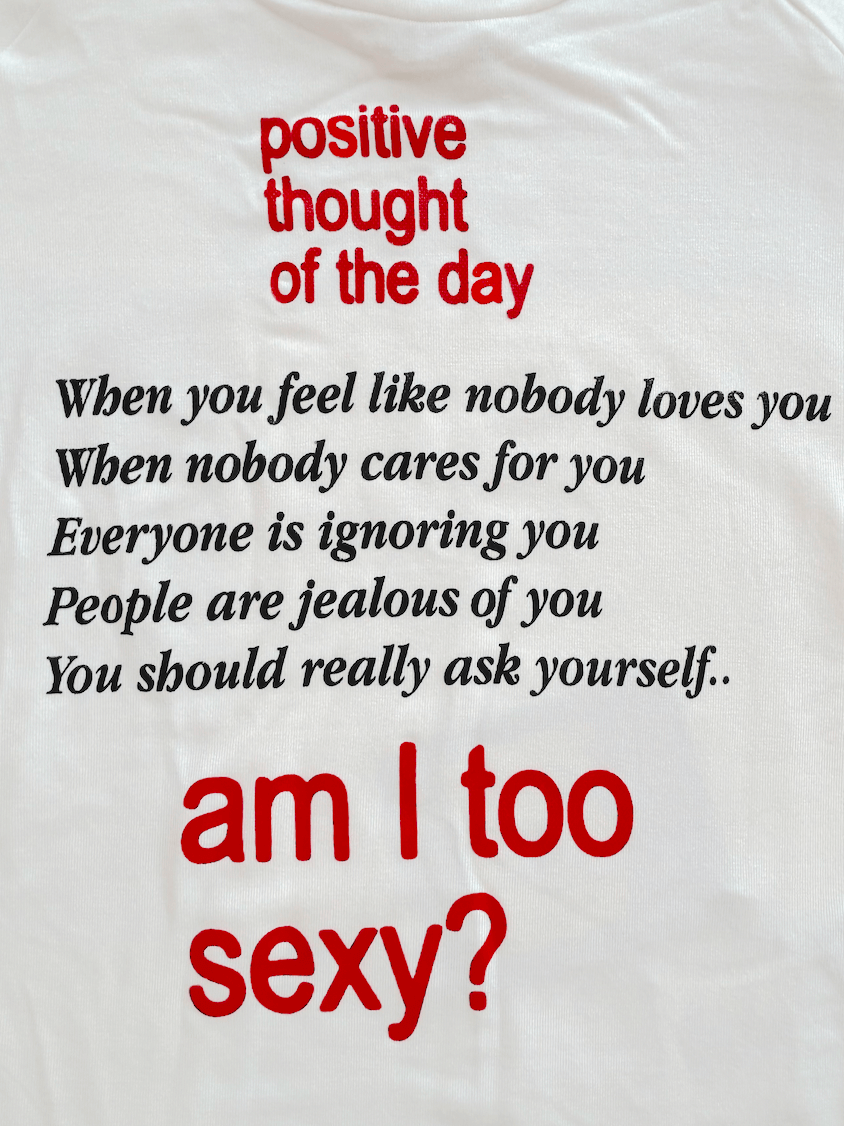 o'mighty POSITIVE THOUGHTS BABY TEE