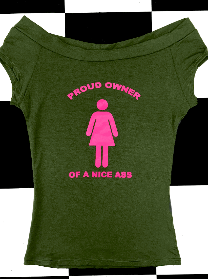 o'mighty PROUD OWNER BOATNECK TOP