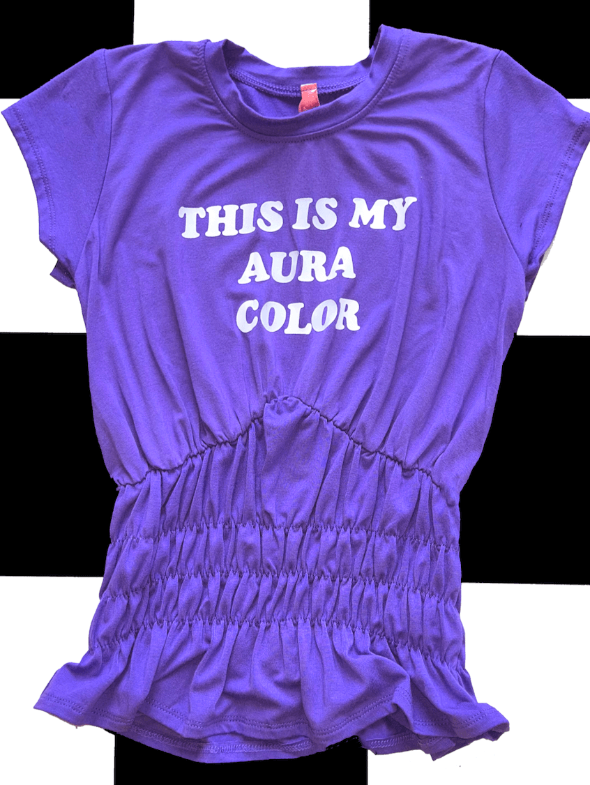 o'mighty PURPLE AURA SCRUNCHIE TEE