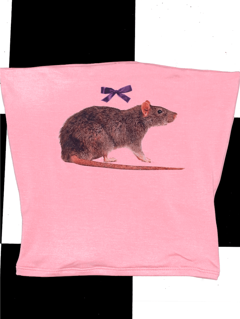 o'mighty RAT BOOB TUBE IN PINK