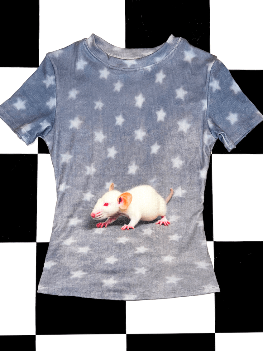 o'mighty RAT STAR POINTELLE TEE