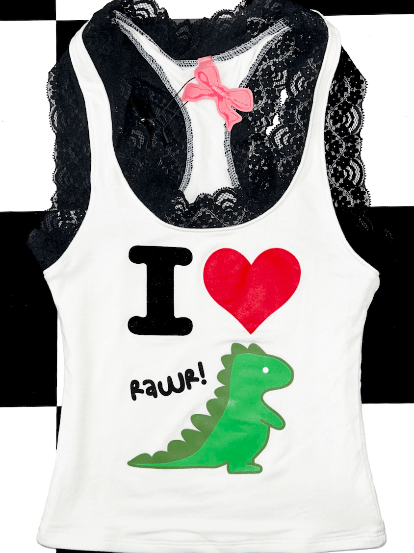 o'mighty RAWR RACER TANK