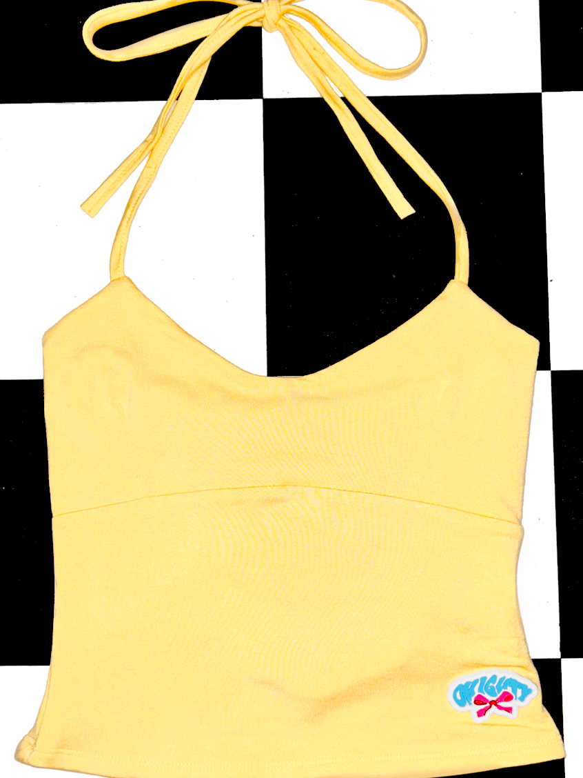 o'mighty RIBBON HALTER IN BUTTER