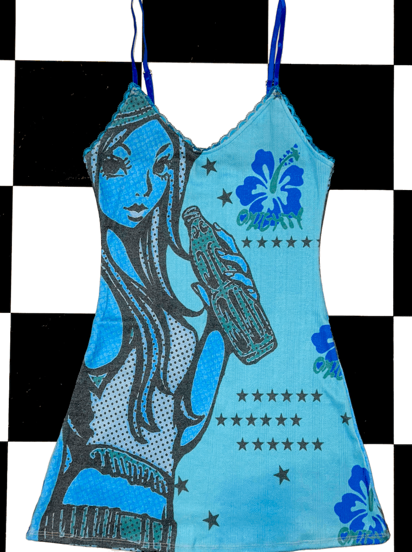 o'mighty RODEO PRINCESS POINTELLE DRESS IN BLUE