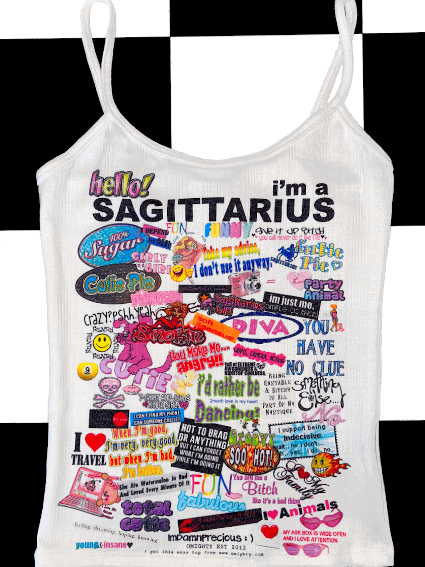 o'mighty SAGITTARIUS POINTELLE CAMI