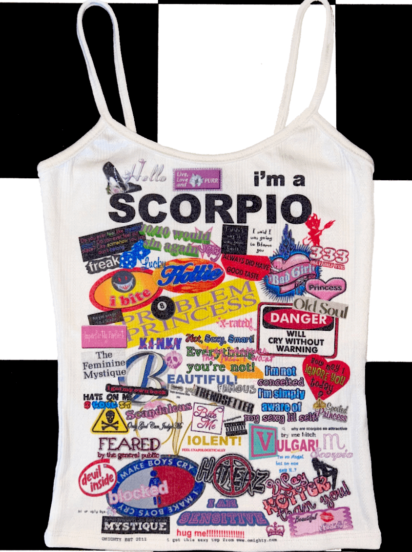 o'mighty SCORPIO POINTELLE CAMI