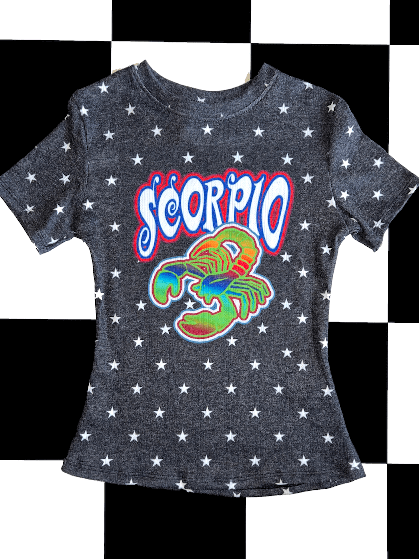 o'mighty SCORPIO STAR POINTELLE TEE