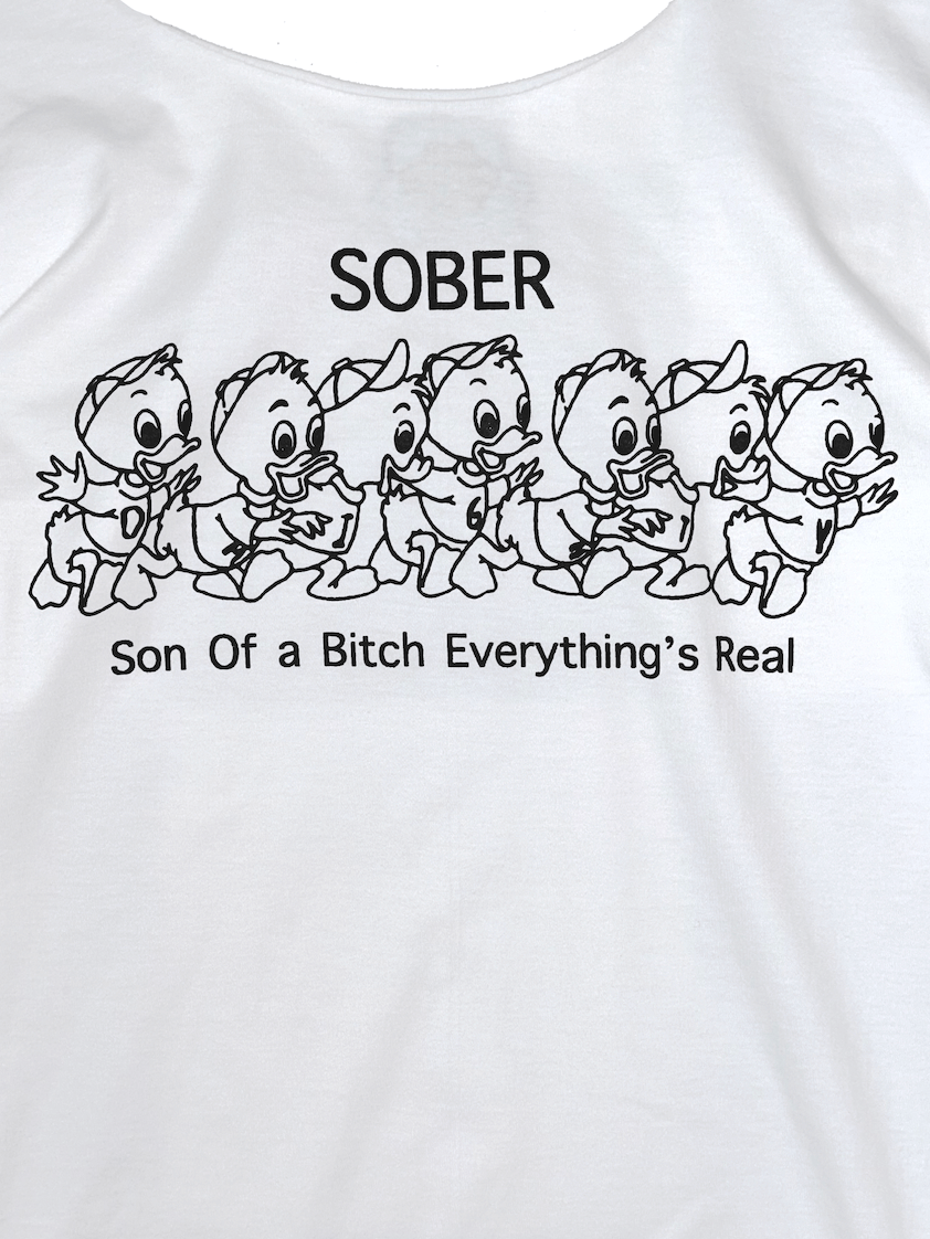 o'mighty SOBER OVERSIZED TEE IN WHITE