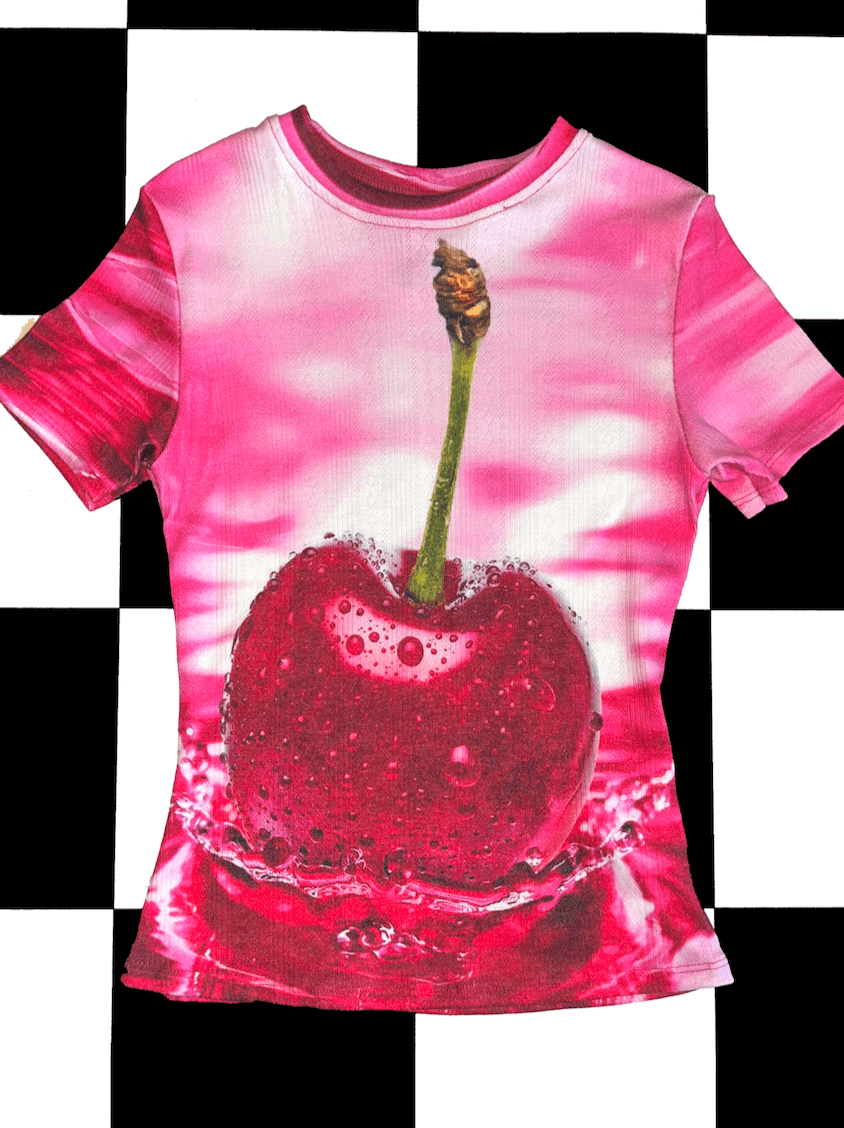 o'mighty SODA CHERRY POINTELLE TEE
