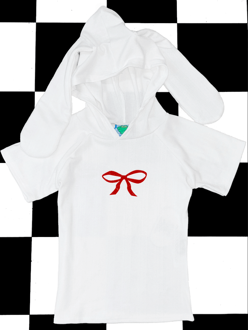 o'mighty SOFT BUNNY TOP IN WHITE