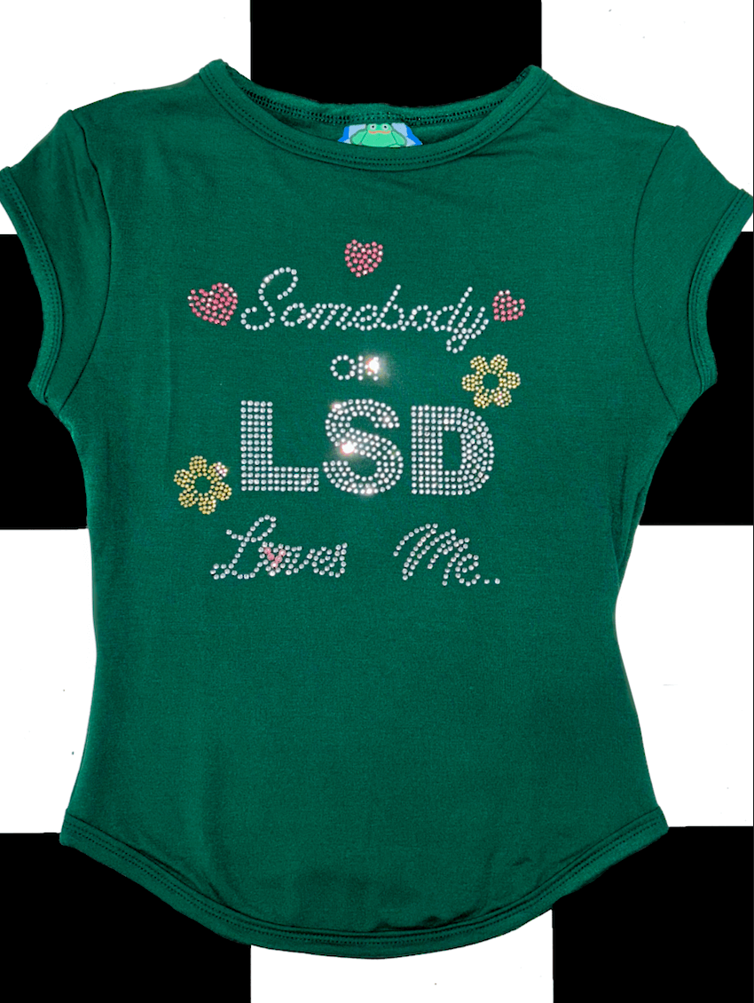 o'mighty SOMEBODY ON LSD BABY TEE