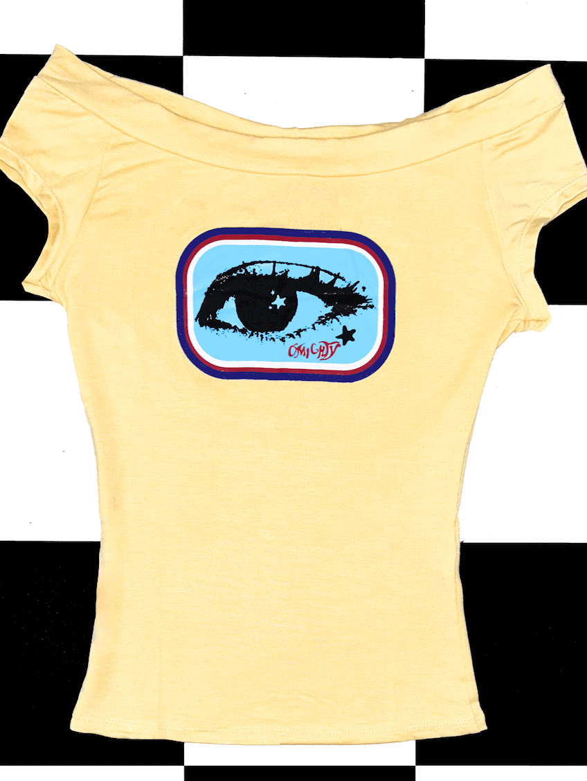 o'mighty STARRY EYE BOATNECK TOP IN BUTTER