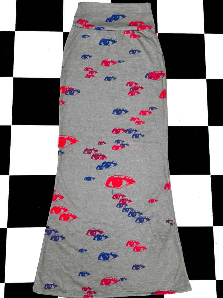 o'mighty STARRY EYE SLUB SKIRT IN STONE