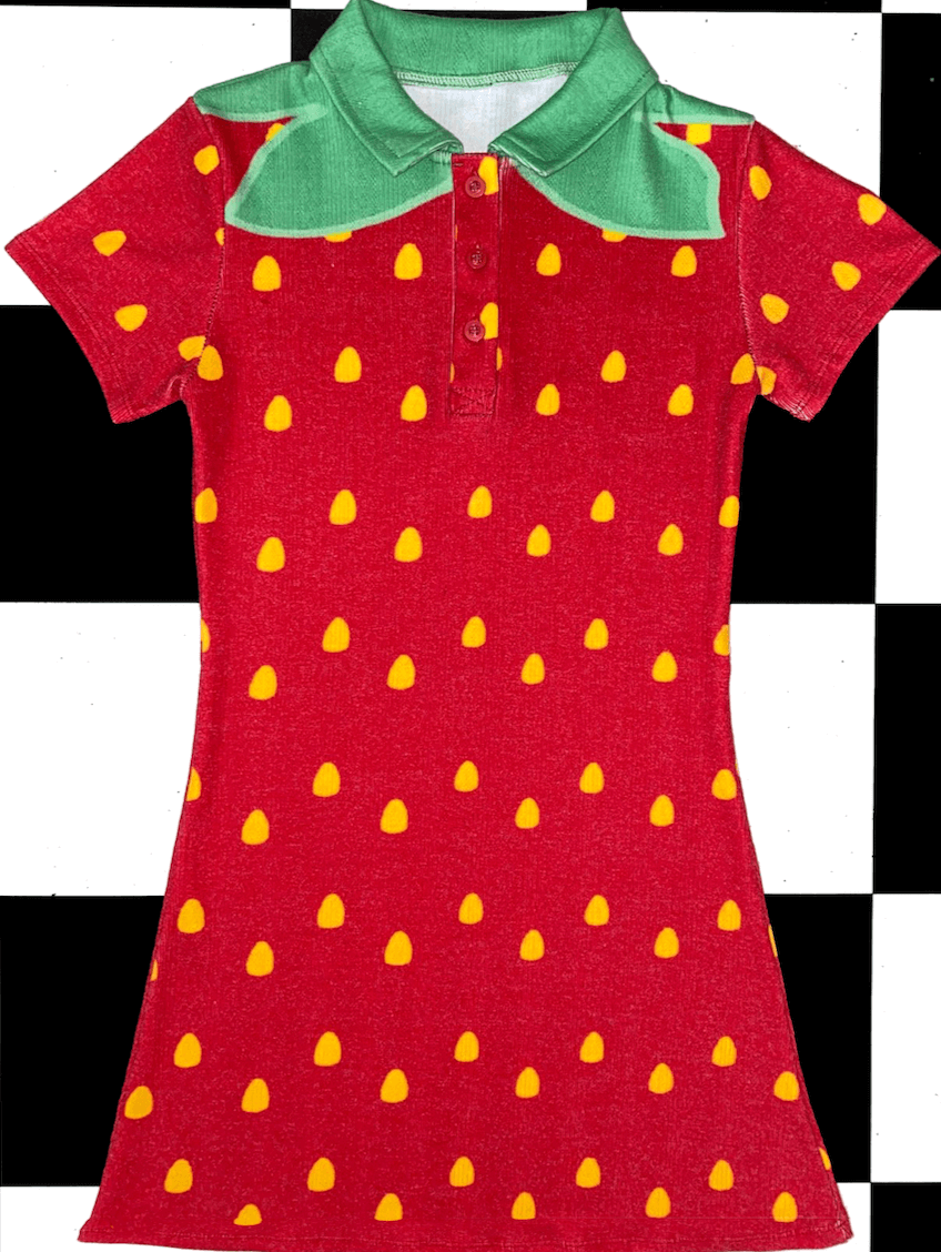 o'mighty STRAWBERRY POLO DRESS