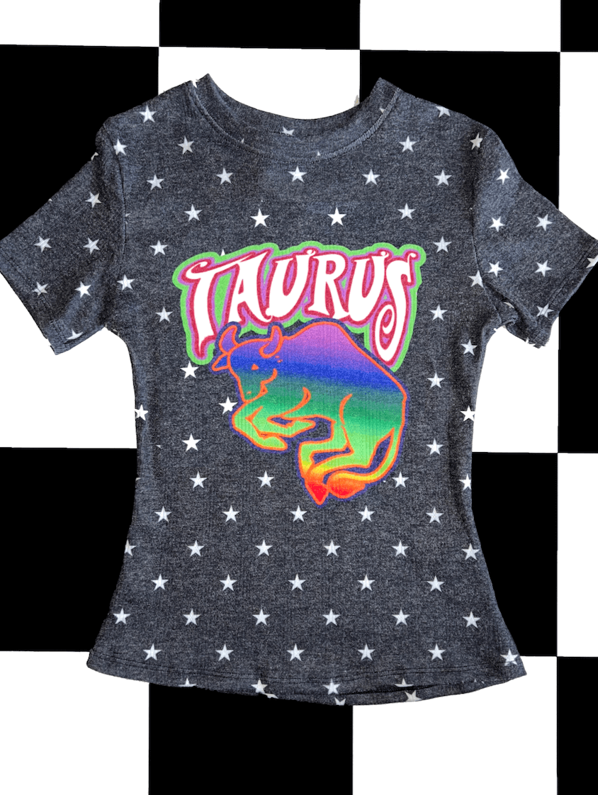 o'mighty TAURUS STAR POINTELLE TEE