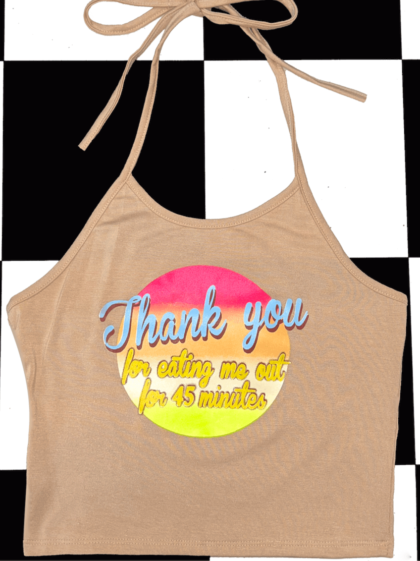 o'mighty THANK YOU HALTER IN SAND