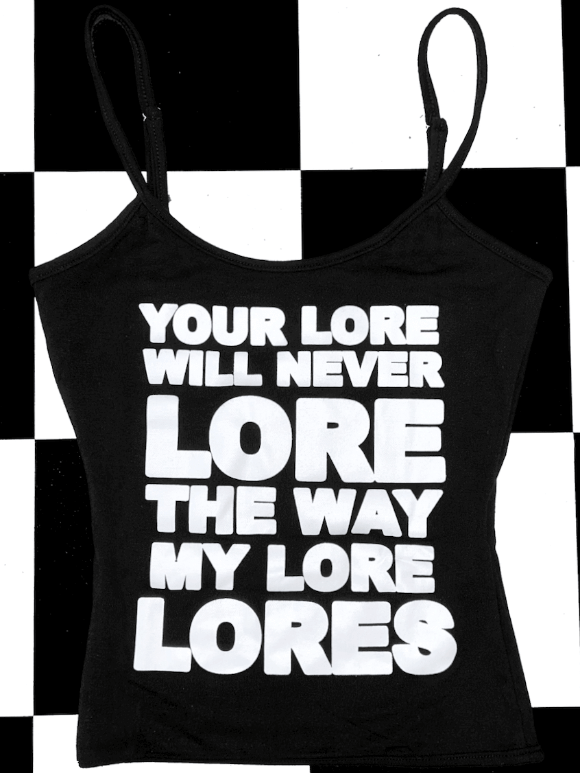 o'mighty THE LORE FITTED TANK IN BLACK