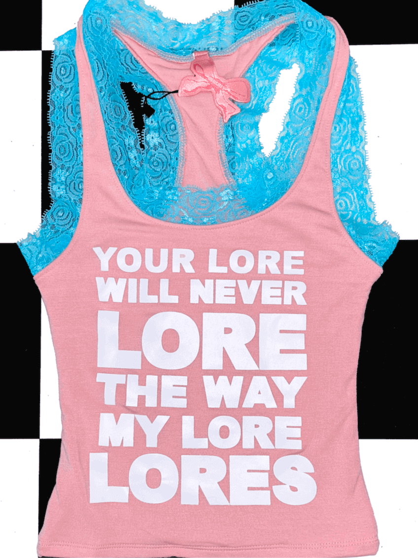 o'mighty THE LORE LACE CAMI IN PINK