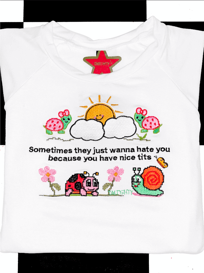 o'mighty THEY JUST WANNA HATE BABY TEE