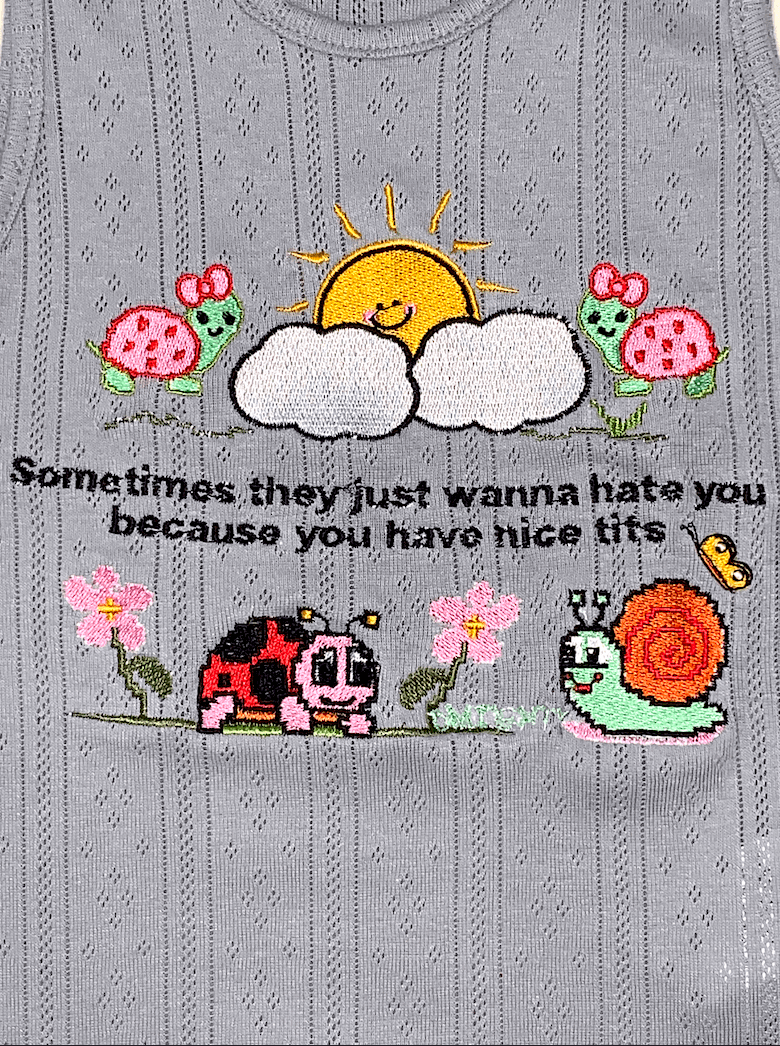 o'mighty THEY JUST WANNA HATE IN GREY