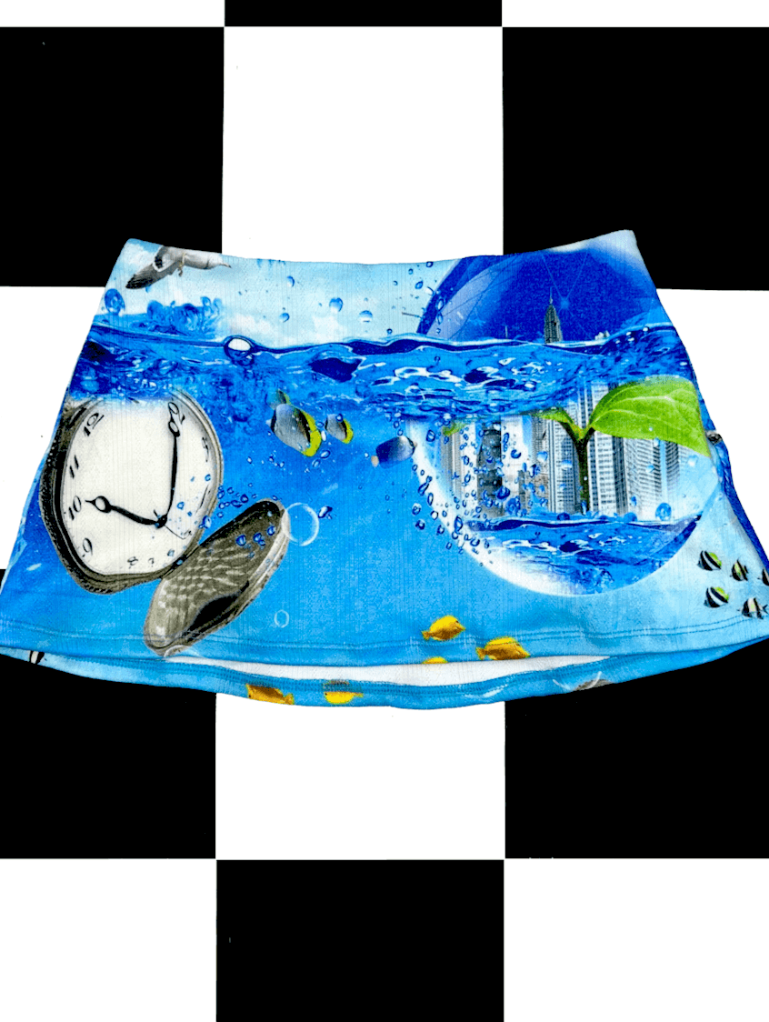 o'mighty TIMEPIECE POINTELLE MICRO SKIRT