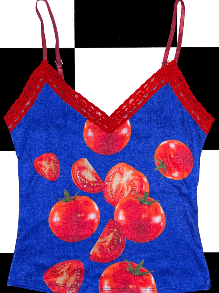 o'mighty TOMATO POINTELLE CAMI