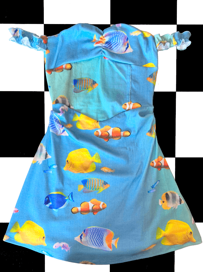 o'mighty UNDERWATER POINTELLE DRESS
