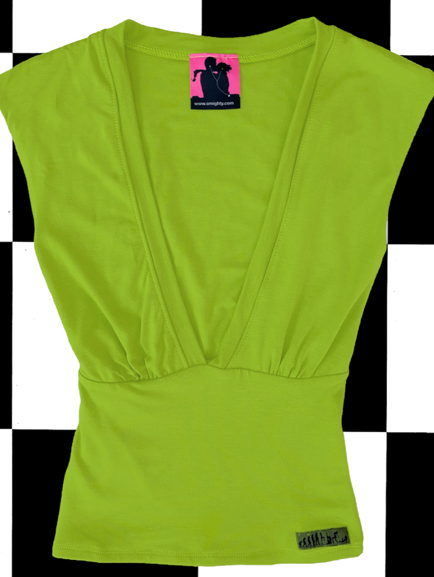 o'mighty V NECK IN GREEN