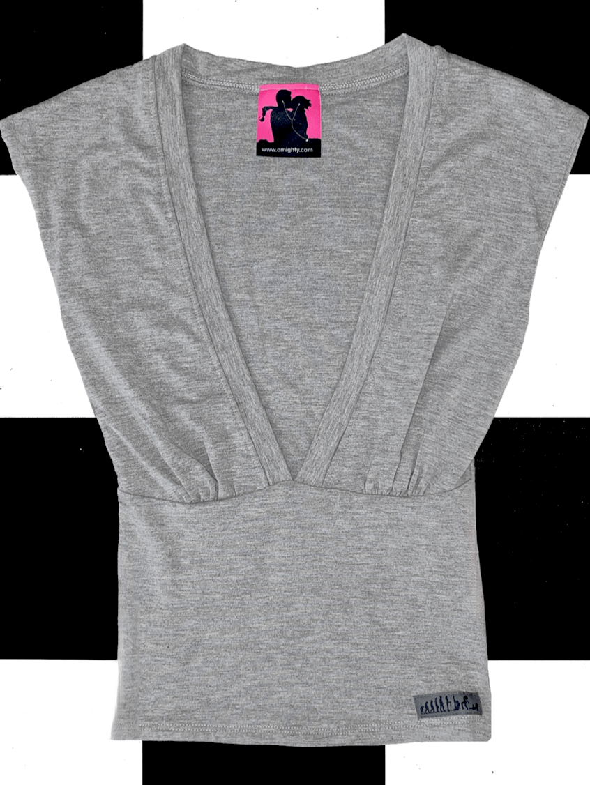 o'mighty V NECK IN GREY