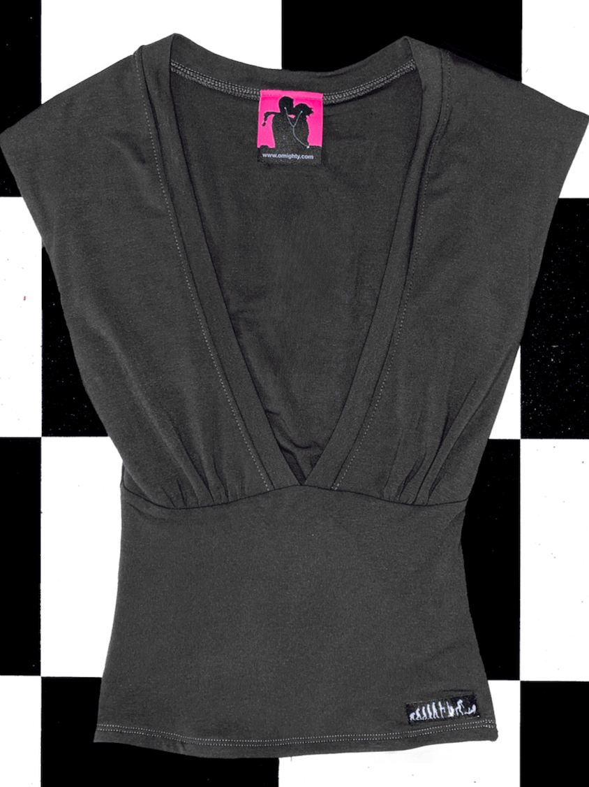 o'mighty V NECK IN SMOKE