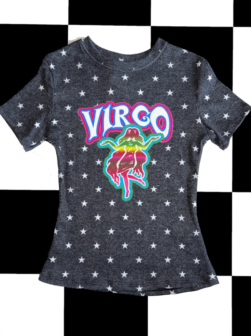 o'mighty VIRGO STAR POINTELLE TEE