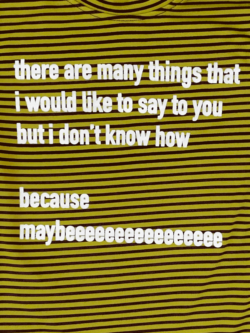 o'mighty WONDERWALL STRIPED TEE