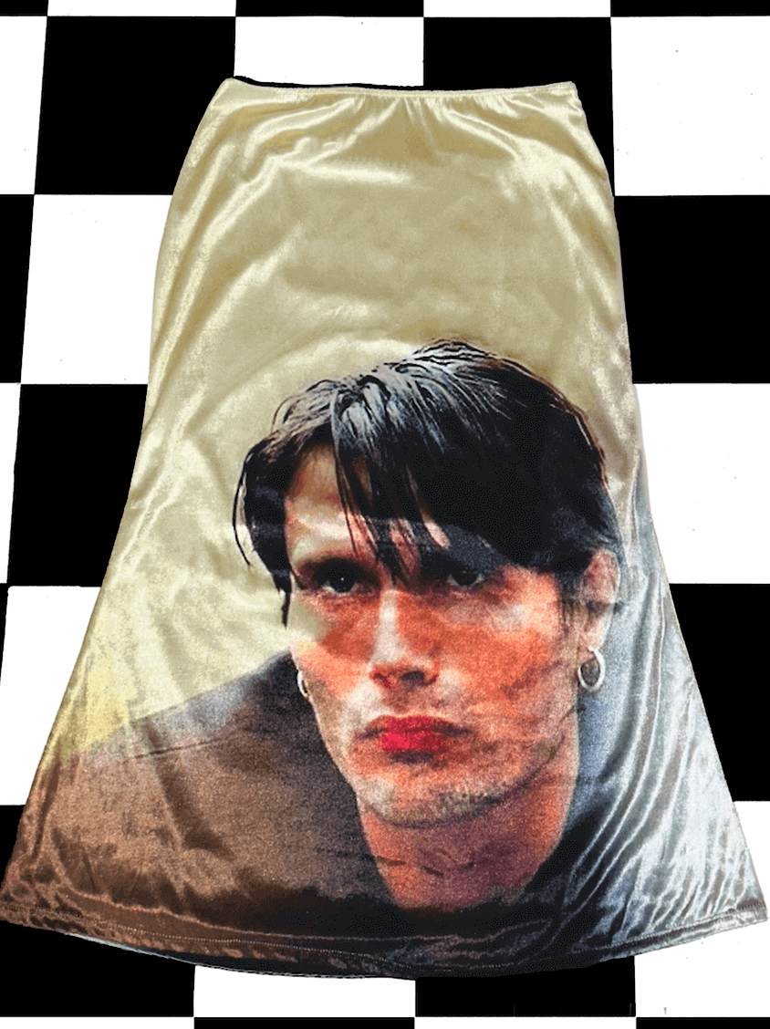 o'mighty YUNG MADS VELVET MIDI SKIRT