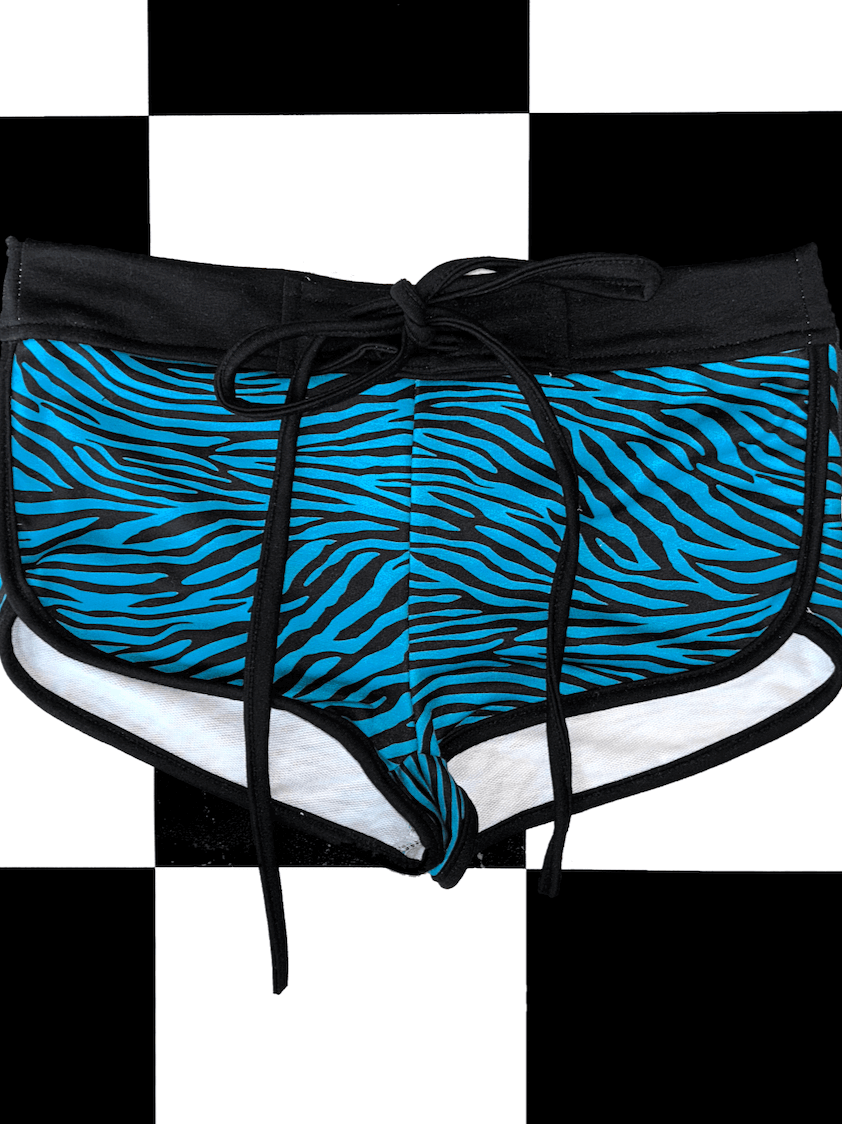 o'mighty ZEBRA SHORT IN BLUE