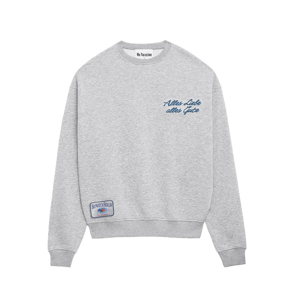 On Vacation Club Baywatch Berlin Alles Liebe Sweater - Heather Grey