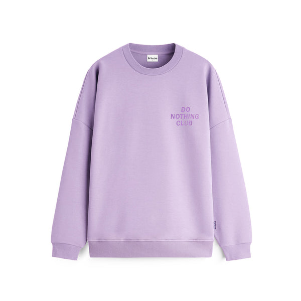 on vacation club Do Nothing Club Sweater - Light Purple