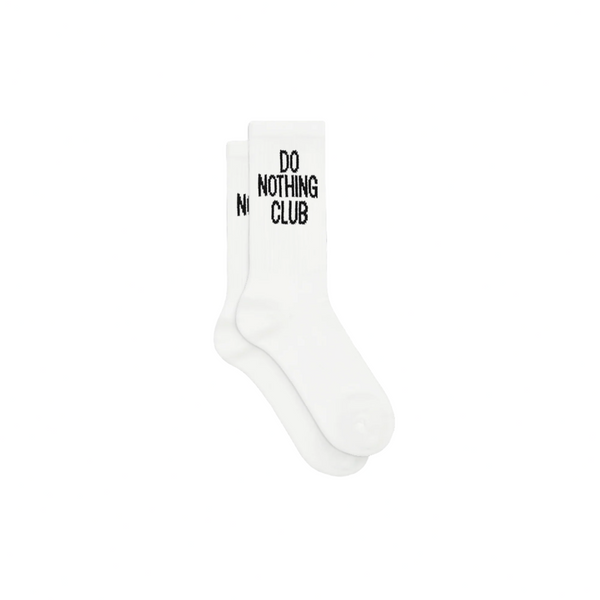 on vacation club Do Nothing Club Tennis Socks - White