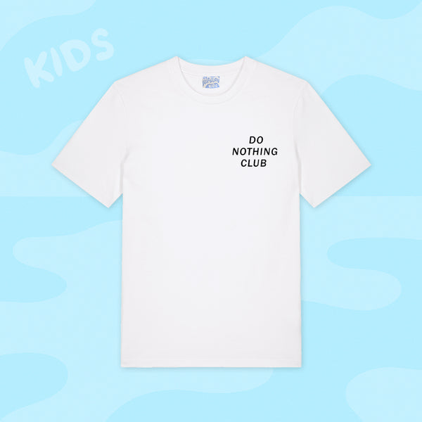 on vacation club Kids Do Nothing Club T-Shirt - White