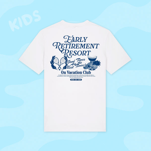 on vacation club Kids Early Retirement T-Shirt - White