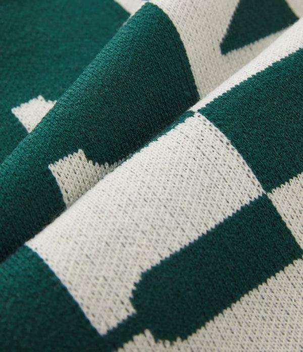 On Vacation Club Let's Take A Trip Scarf - Green/White